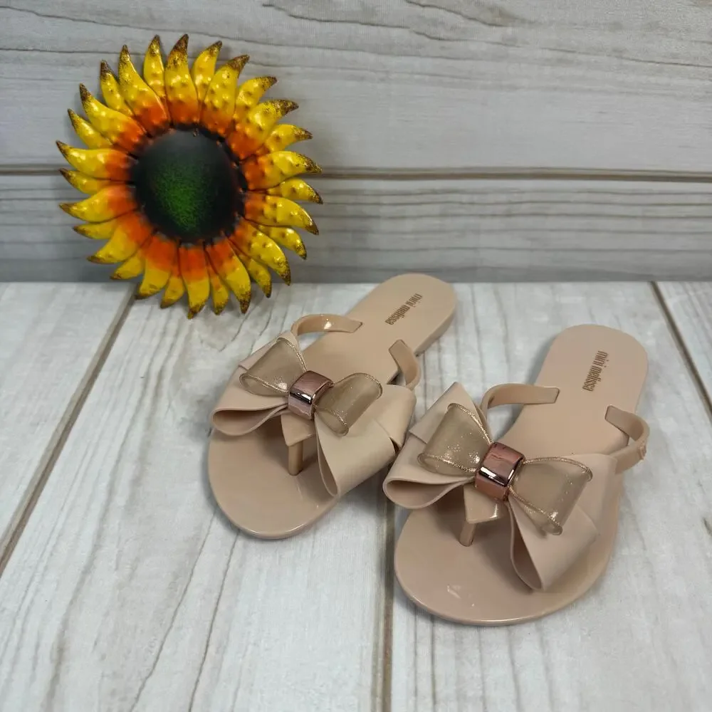 Mini Melissa Girls Harmonic Sweet Bow Sandals 1Y‎